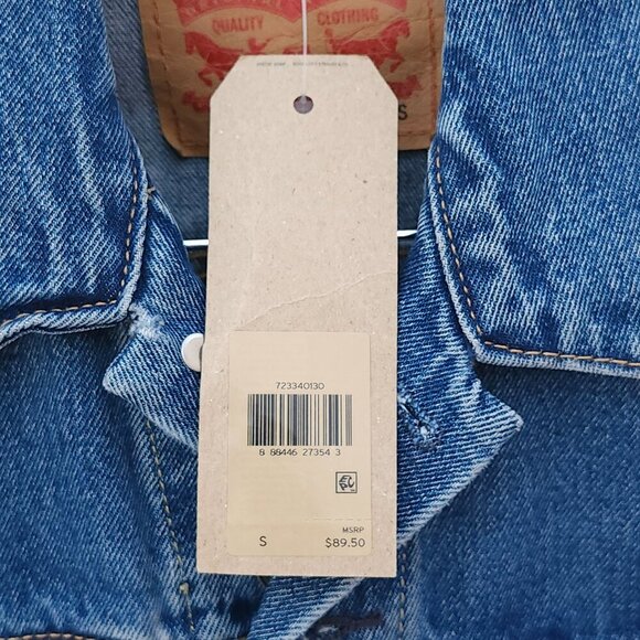 Levi's Miller High Life Retro Denim Jacket Size Small HTF BNWT BACK PATCH - Picture 5 of 9